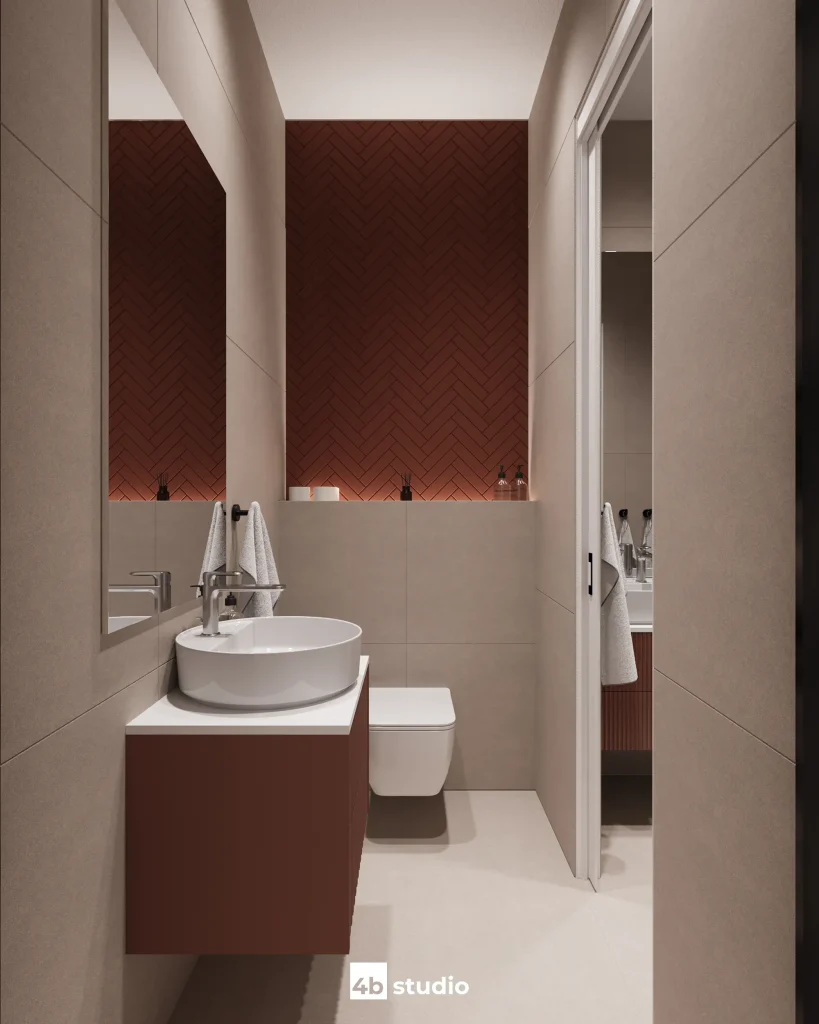 Modern full design of apartment, 2 bedrooms, 2 bathrooms, kitchen, dining area, location is in Dubai