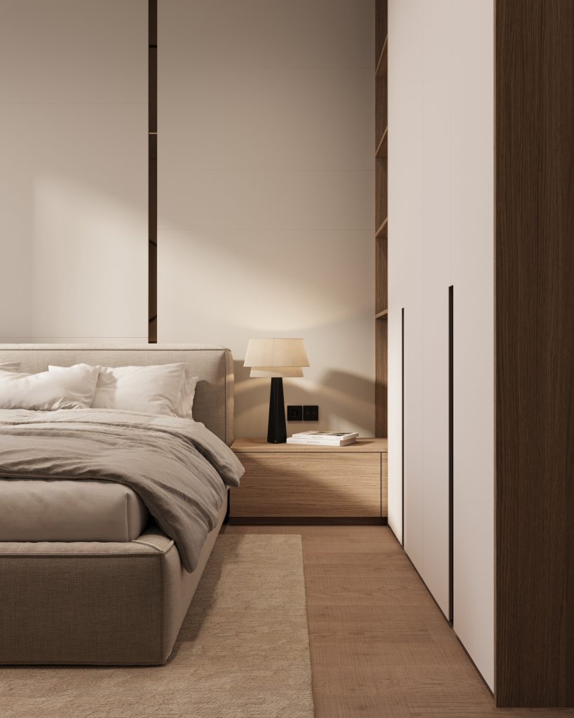 Modern full design of apartment, 2 bedrooms, 2 bathrooms, kitchen, dining area, location is in Dubai