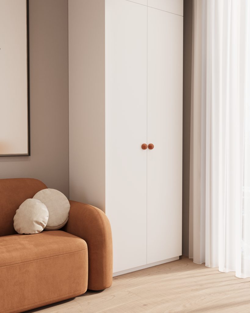 Modern full design of apartment, 2 bedrooms, 2 bathrooms, kitchen, dining area, location is in Dubai